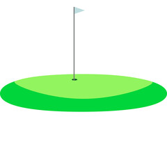 golf ball on green