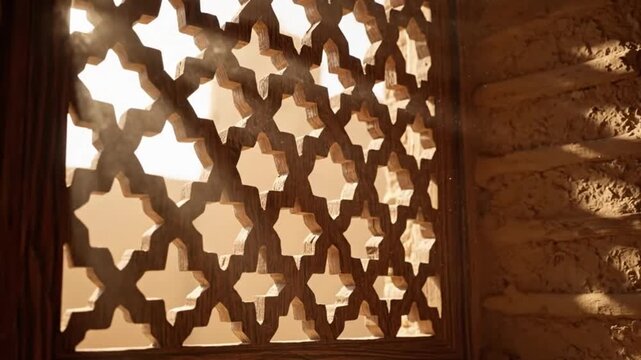 Inside traditional Arabian windtower house