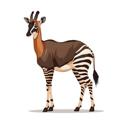 Obraz premium Okapi Vector Realistic