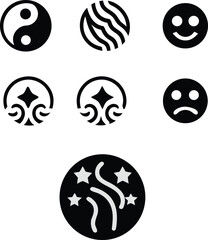 Abstract globe vector illustration with circle and internet design elements