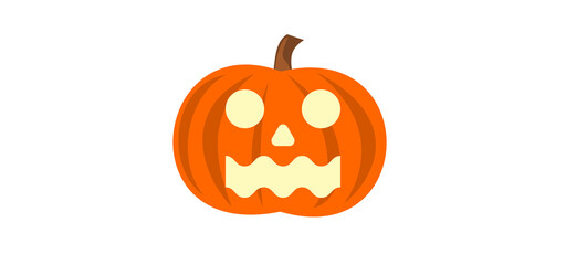 halloween pumpkin isolated on white background