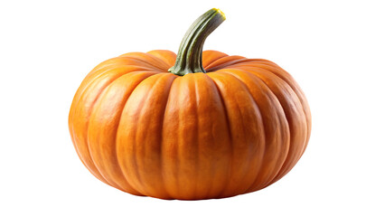 Obraz premium Vibrant orange pumpkin isolated on black for festive fall decor and harvest season themes