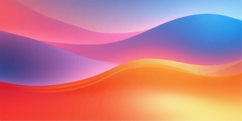Abstract flowing waves of vibrant gradient colors creating a smooth and dynamic background