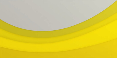 Abstract flowing yellow and grey curves creating a modern and dynamic background design
