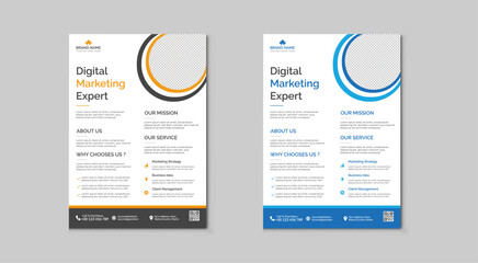 Corporate business flyer template design set, Brochure design, cover modern layout, cover page