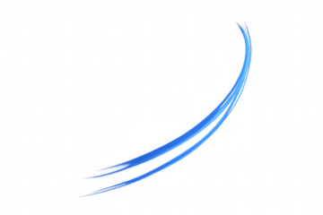 Blue abstract dynamic swoosh line curve, indicating speed, movement, motion, energy, and flowing design element