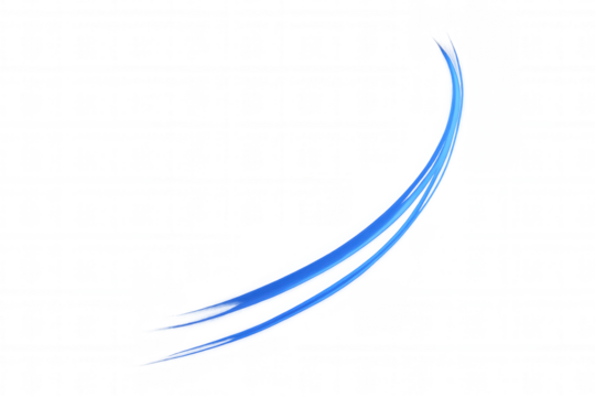 Blue abstract dynamic swoosh line curve, indicating speed, movement, motion, energy, and flowing design element - Powered by Adobe