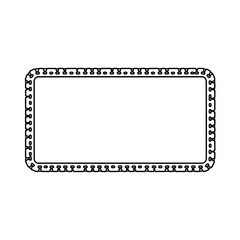 Simple Rectangular Frame with Decorative Border.
