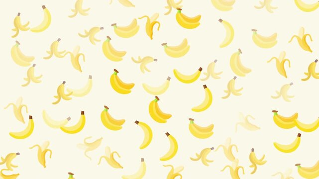 Fun seamless pattern featuring bananas and banana peels on a light background. Perfect for tropical, summer, packaging, textile, and fruit-themed digital designs.