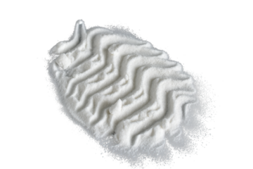 Fine powdered baking soda on PNG background.