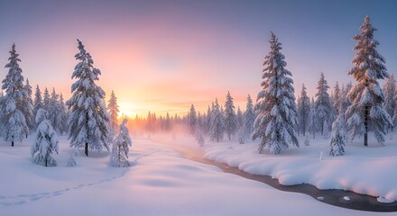 sunset in the mountains