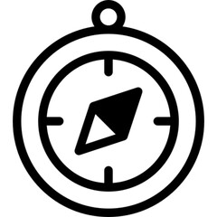 Compass South Vector Icon