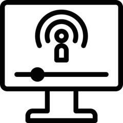 Computer Network Vector Icon