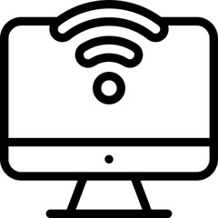 Computer Monitor Vector Icon