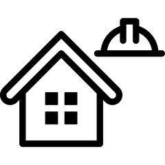 Construction Blueprint Vector Icon