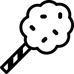 Pink Cotton Candy Vector Icon