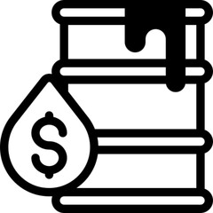 Crude Oil Vector Icon