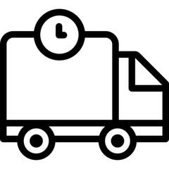 Heavy Delivery Truck Icon