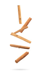 Ceylon Cinnamon Isolated, Cinnamomum Verum Bark, Zeylanicum, Real Original Cinnamon Sticks