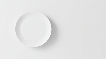 Fototapeta premium Pure white oval shape resting serene on pristine white background illustrating minimalist design elegance.