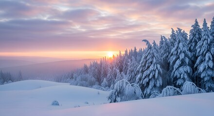 sunset in the mountains