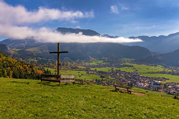 Bad Hindelang - Ortsansicht - wandern - Herbst - Allgäu