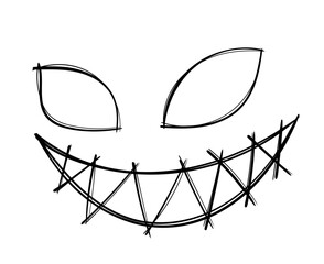 Vector Halloween Faces. The nightmare before christmas