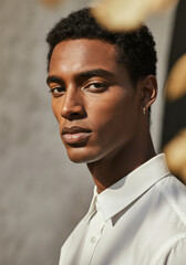 portrait of a handsome young man