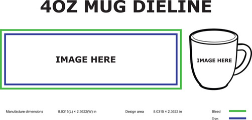 4oz Mug Dieline