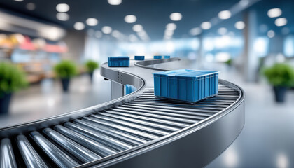 Logistics storage solutions conveyor box warehouse automation distribution supply chain packaging handling transportation efficiency