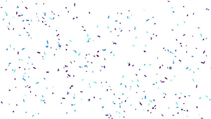 Colorful Confetti Explosion on White Background for Celebrations and Festive Events