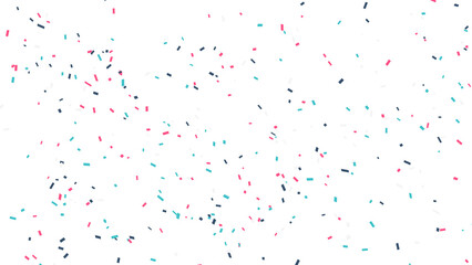 Whimsical confetti explosion on white backdrop, perfect for celebrations and festive events.