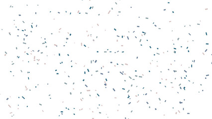 Festive Confetti Bursting Dynamically Against a Pure White Backdrop for Celebration.