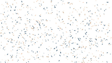 Celebration and festive mood background of falling confetti on white background