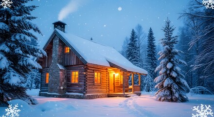 house in winter
