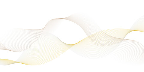 Abstract flowing wave lines in gradient colors of soft blue and golden yellow on a white background,
smooth curves creating a sense of motion and harmony, minimalistic modern design,
elegant and airy,