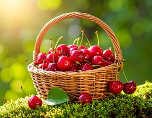 Cherrys in the basket 