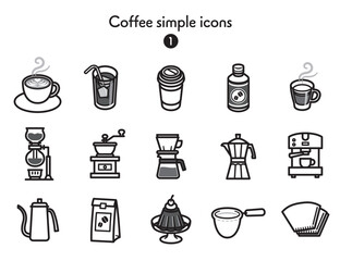 シンプルアイコン集 コーヒー