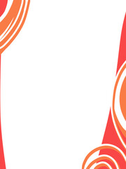 abstract Red frame empty center space for text, background or design