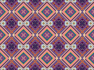 tribal pastel multicolor pastel Navajo seamless vector pattern. aztec abstract geometric art print in a sophisticated aztec style. Vector background with ethnic elements. 