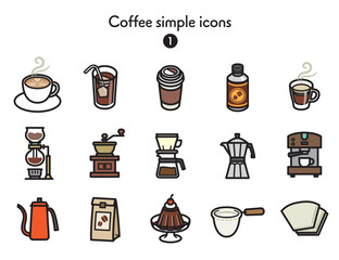 シンプルアイコン集 コーヒー