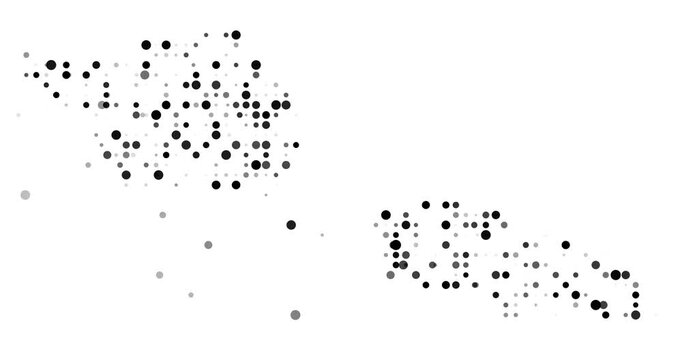 Data Driven Circles Forming Samoa Silhouette in Generative Video