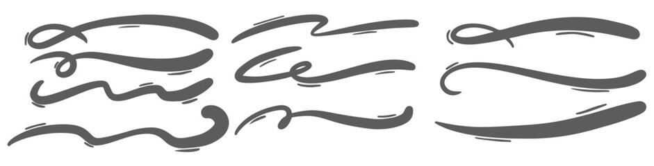 swashes swoops and swishes calligraphy signs underlines