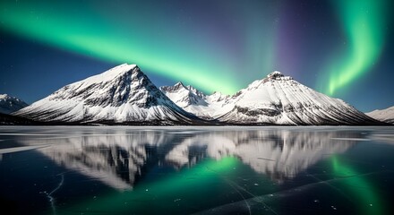 mount fuji in winter