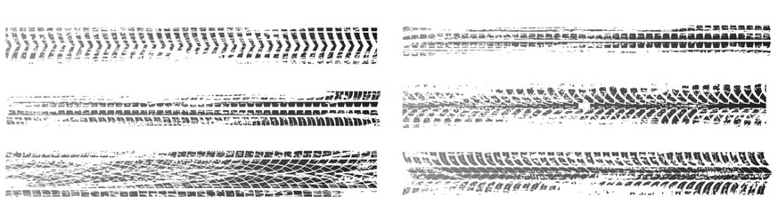 tire prints black car tyres track grunge marks © Asim