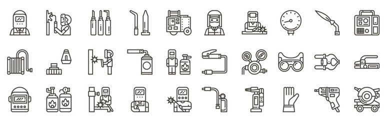 Welder Elements , Thin Line and Pixel Perfect Icons