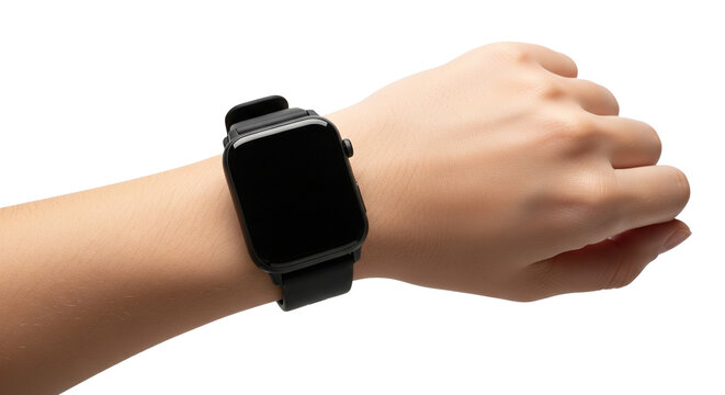 Modern smartwatch on wrist for fitness tracking and digital lifestyle, stay connected with wearable technology and enjoy easy access to notifications