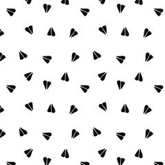 Springbok footprint seamless pattern with black color on a transparent background
