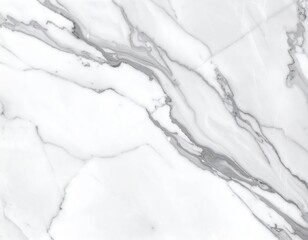 Obraz premium Elegant White Marble Texture with Subtle Grey Veins.