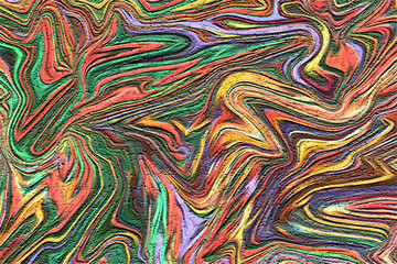 Colorful Abstract Swirls with Textured, Painted Effect background bright